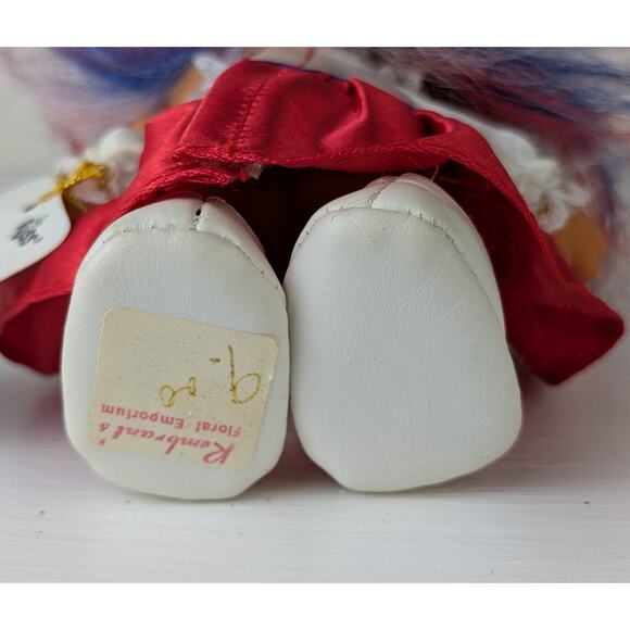 VTG Russ Lucky Troll Doll w/ Tags 5" Girl United States Red White Blue Patriotic - Picture 7 of 7